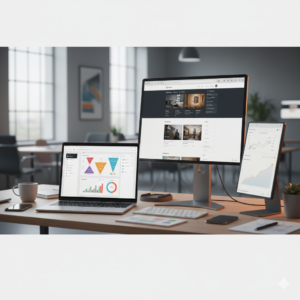 Digital marketing services for small businesses, SEO and social media marketing online, WordPress website creation services, content creation and branding online, PPC, SMM, and SEO strategy services, google ads